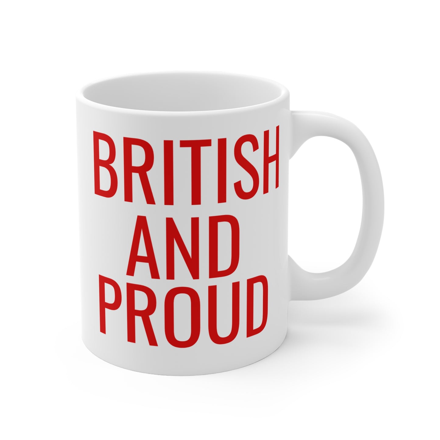 British And Proud Mug Red
