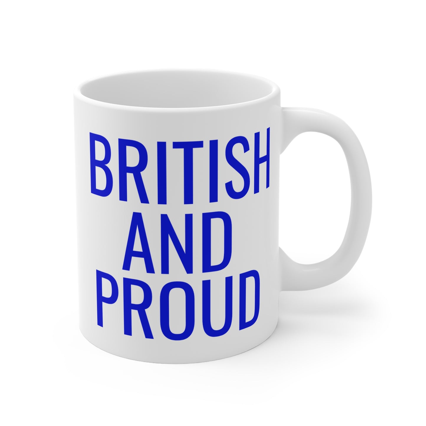 British And Proud Mug Blue