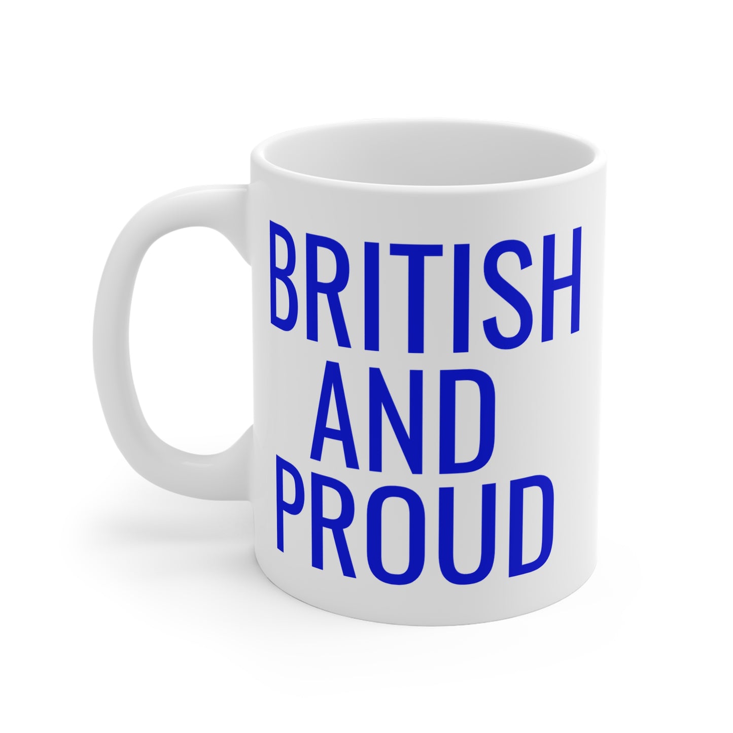 British And Proud Mug Blue