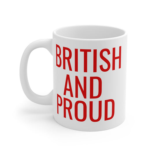 British And Proud Mug Red